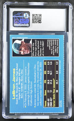 LeBron James 2003 SI for Kids Rookie Card CSG grade 6 - AutographsForSale.com