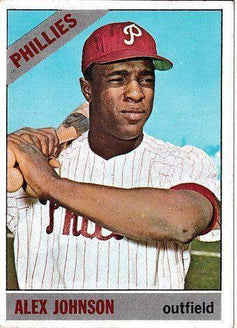 Alex Johnson autographed Philadelphia Phillies 1966 Topps card - AutographsForSale.com
