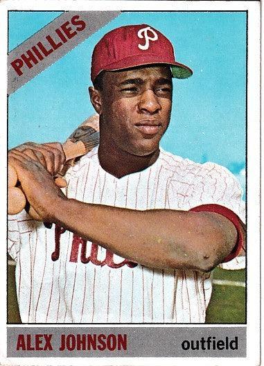 Alex Johnson autographed Philadelphia Phillies 1966 Topps card - AutographsForSale.com