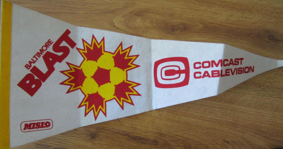 Baltimore Blast Soccer MISL original 1990s felt pennant - AutographsForSale.com