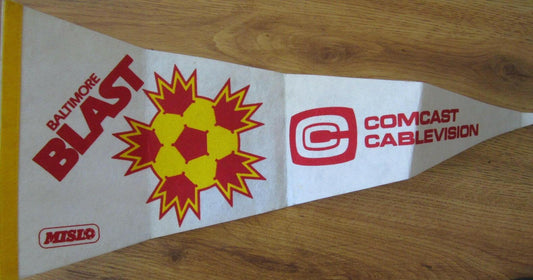 Baltimore Blast Soccer MISL original 1990s felt pennant - AutographsForSale.com