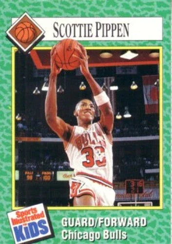 Scottie Pippen Chicago Bulls 1990 SI for Kids card - AutographsForSale.com