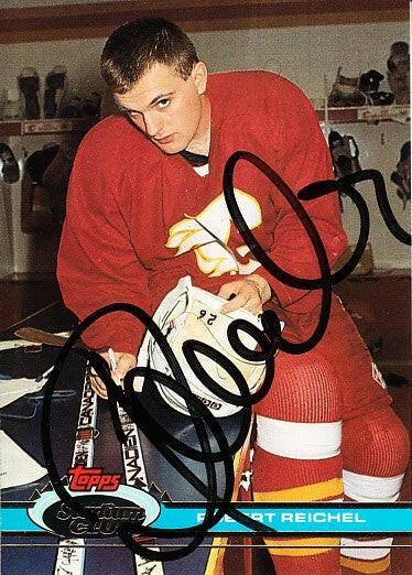 Robert Reichel signed Calgary Flames 1991-92 Stadium Club card - AutographsForSale.com