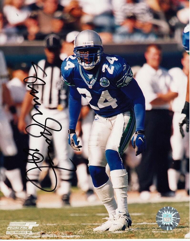 Shawn Springs autographed 8x10 Seattle Seahawks photo - AutographsForSale.com