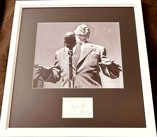 Frankie Laine autograph framed vintage 8x10 photo JSA - AutographsForSale.com