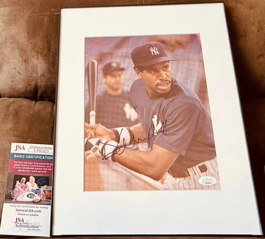 Dave Winfield autographed NY Yankees 8x10 photo framed JSA - AutographsForSale.com
