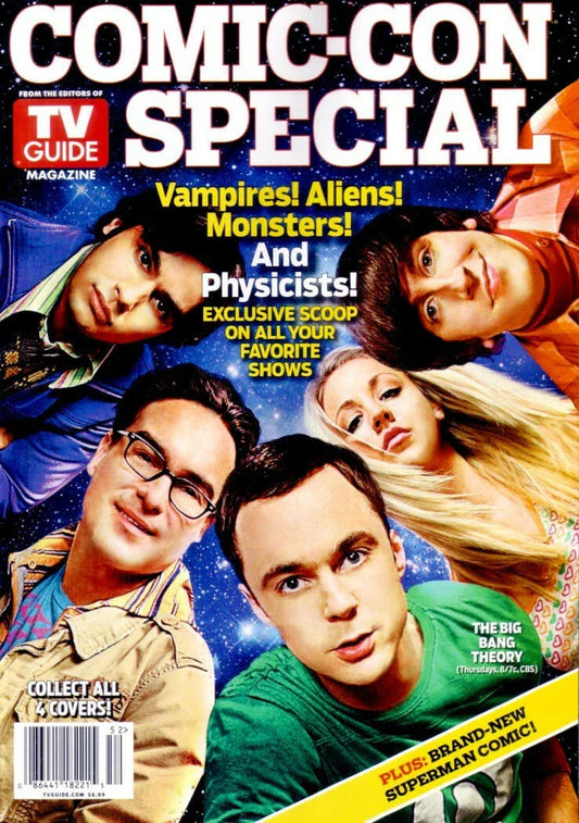Big Bang Theory Cast 2010 SDCC TV Guide magazine - AutographsForSale.com