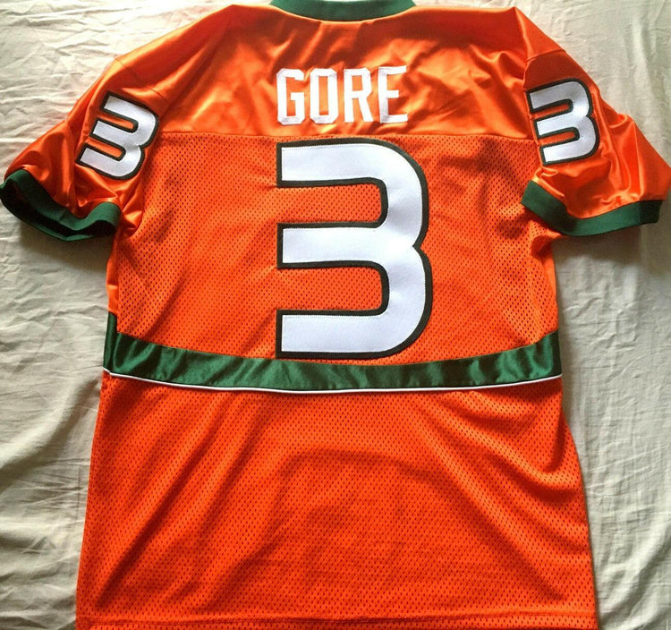 Frank Gore 2004 Miami Hurricanes orange OT Teamwear stitched jersey - AutographsForSale.com