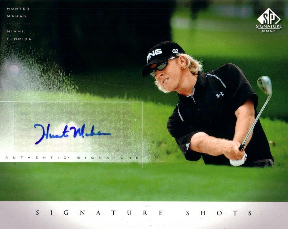 Hunter Mahan certified signed 2004 SP Signature golf 8x10 card - AutographsForSale.com