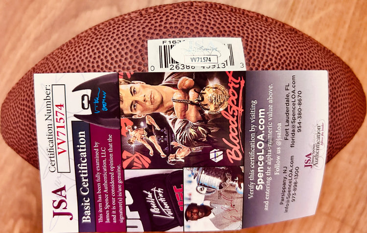 Lance Alworth signed mini NFL football w/ Bambi HOF 78 JSA Chargers - AutographsForSale.com