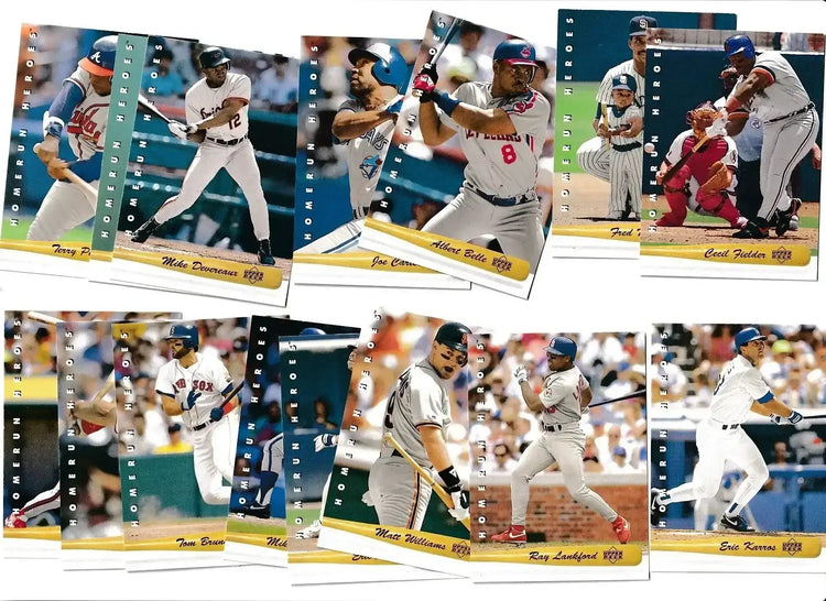 1993 Upper Deck Homerun Heroes partial insert card set Fred McGriff Larry Walker - AutographsForSale.com