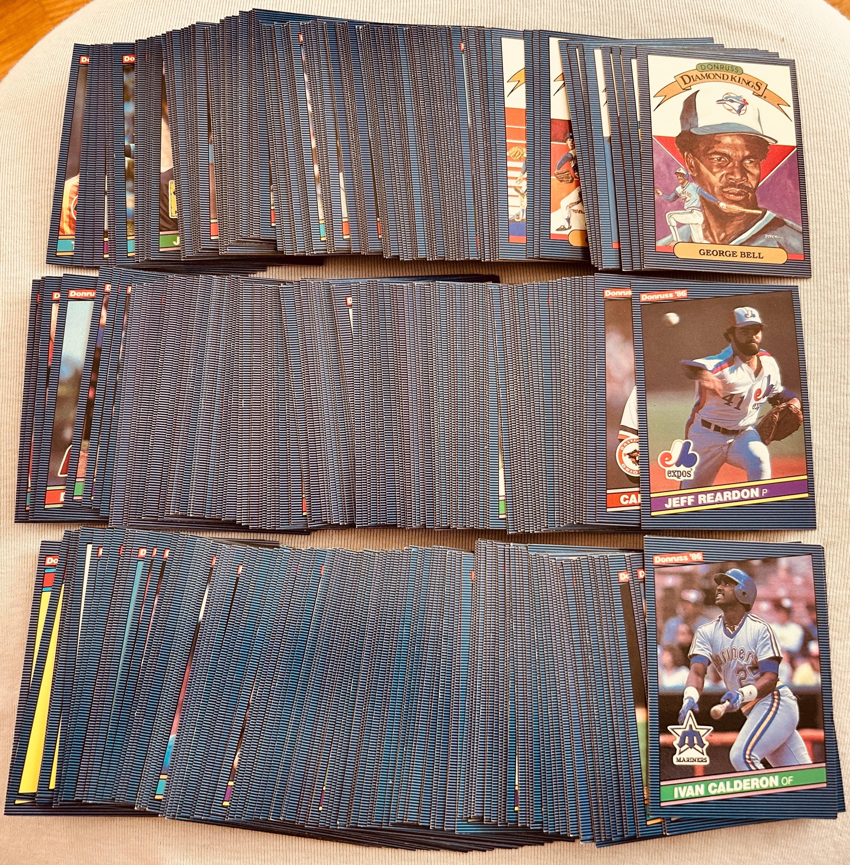 1986 Donruss partial or starter set 341 cards George Brett Tony Gwynn Cal Ripken - AutographsForSale.com