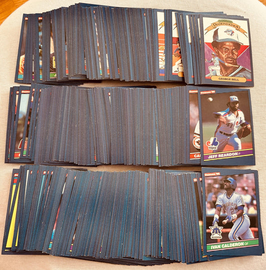 1986 Donruss partial or starter set 341 cards George Brett Tony Gwynn Cal Ripken - AutographsForSale.com
