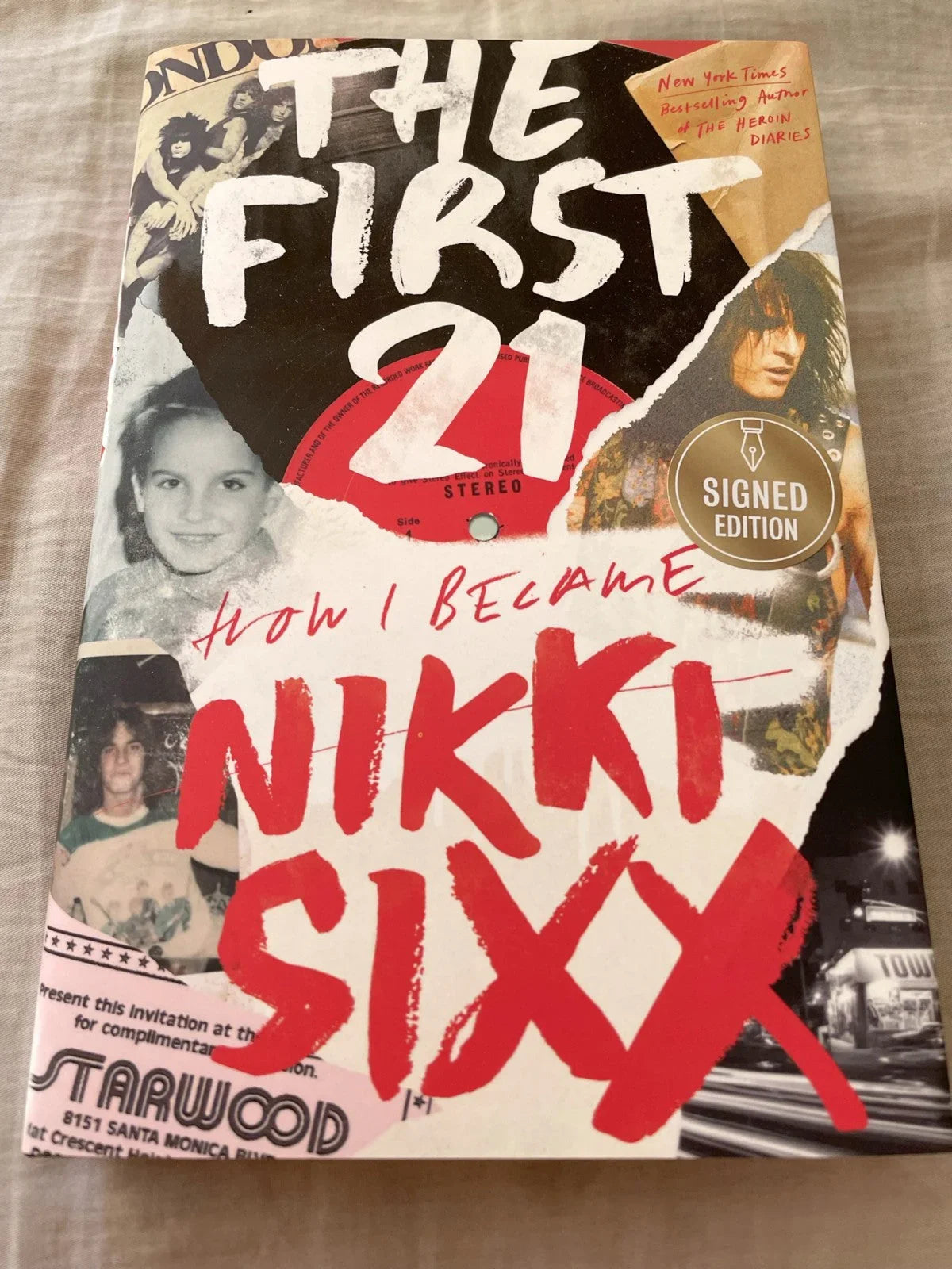Nikki Sixx signed FULL NAME First 21 book Motley Crue JSA - AutographsForSale.com