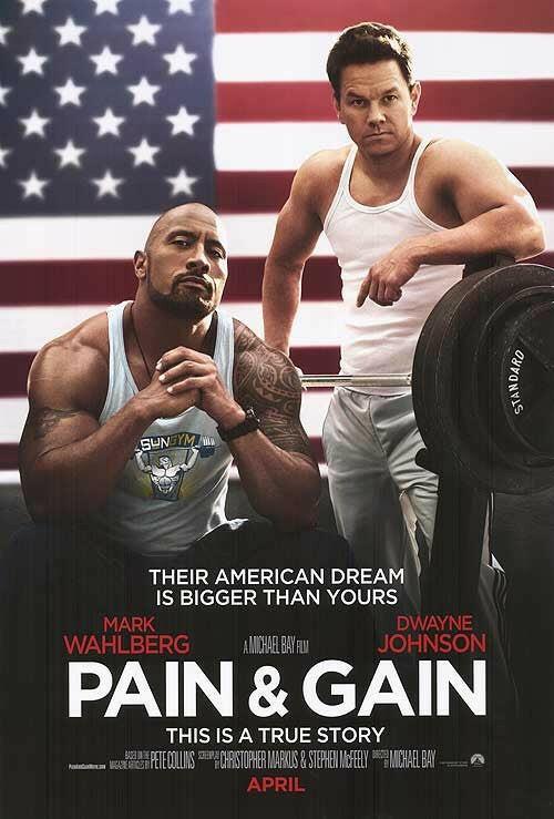Pain & Gain mini movie poster (Dwayne Johnson Mark Wahlberg) - AutographsForSale.com
