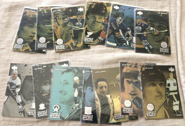 Wayne Gretzky 1998-99 Upper Deck McDonald’s Teammates complete 13 insert card set - AutographsForSale.com