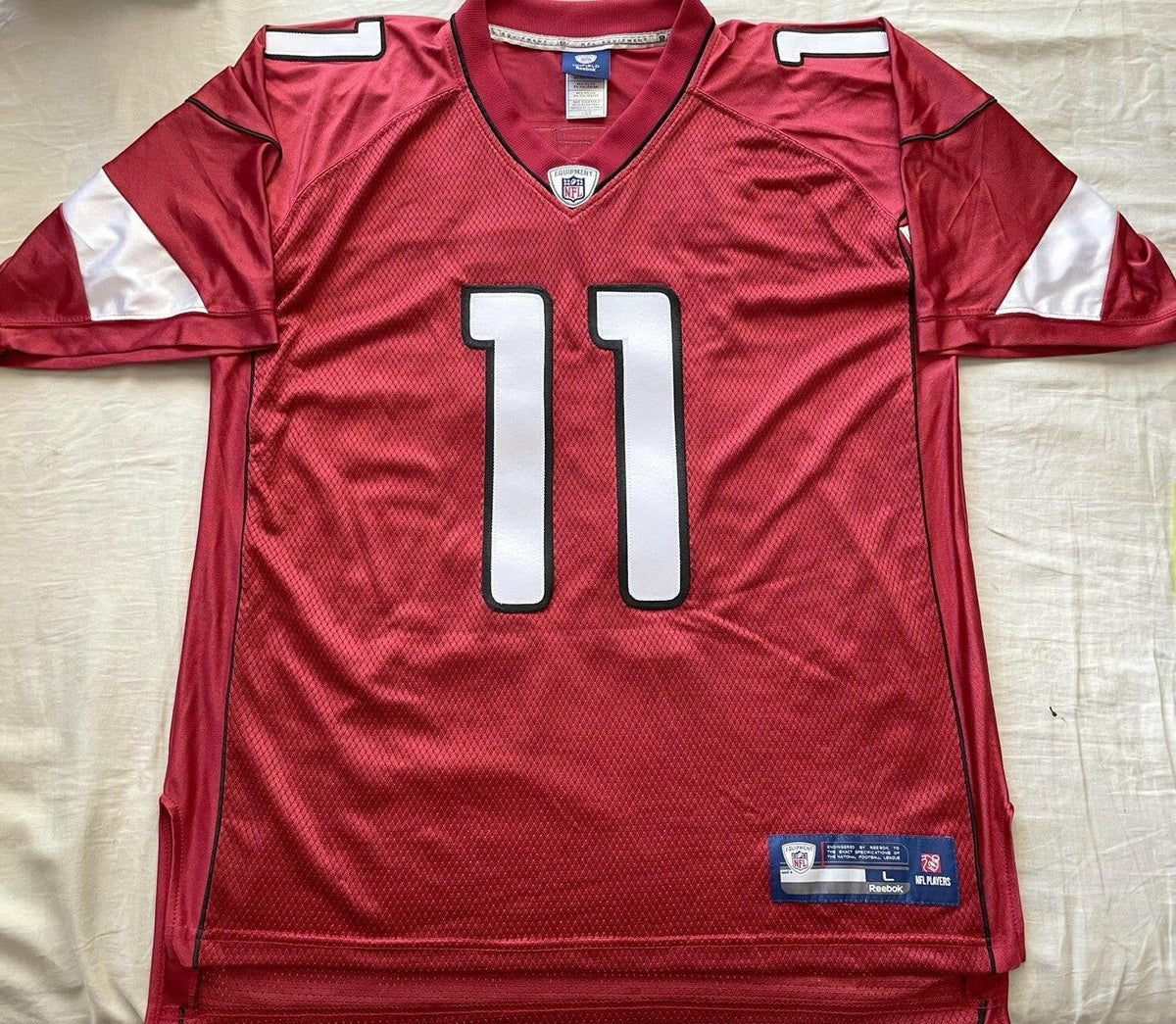 Larry Fitzgerald Arizona Cardinals Reebok red size L jersey NEW - AutographsForSale.com