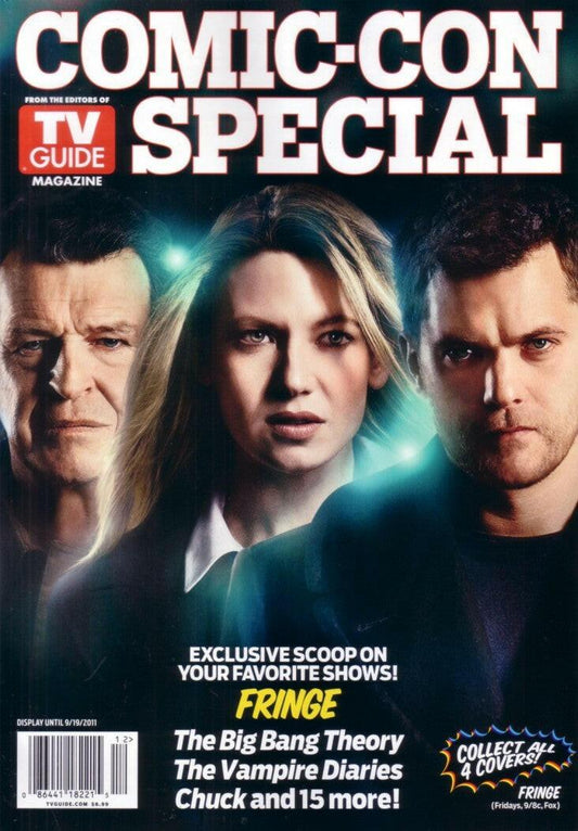 Fringe 2011 SDCC TV Guide magazine Joshua Jackson John Noble Anna Torv - AutographsForSale.com
