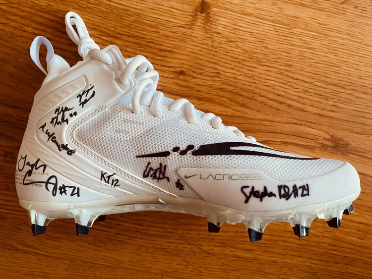 2022 US team Women’s Lacrosse Championship signed Nike cleat Taylor Cummings Charlotte North - AutographsForSale.com