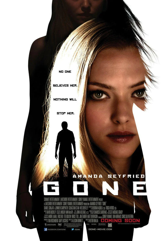 Gone 2012 mini 11x17 movie poster (Amanda Seyfried) - AutographsForSale.com