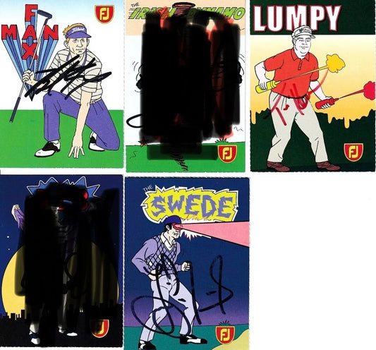 Brad Faxon Tim Herron Jesper Parnevik signed 2002 Footjoy golf cards - AutographsForSale.com