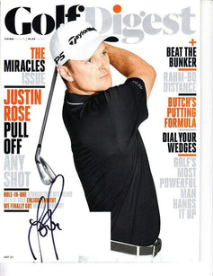 6 Justin Rose autographed Golf Digest Golf World issues - AutographsForSale.com