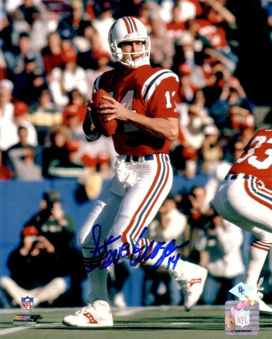 Steve Grogan autographed New England Patriots 8x10 photo - AutographsForSale.com