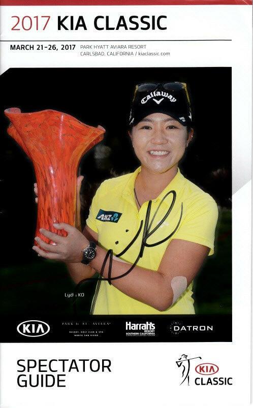 Lydia Ko autographed 2017 LPGA Kia Classic golf program - AutographsForSale.com
