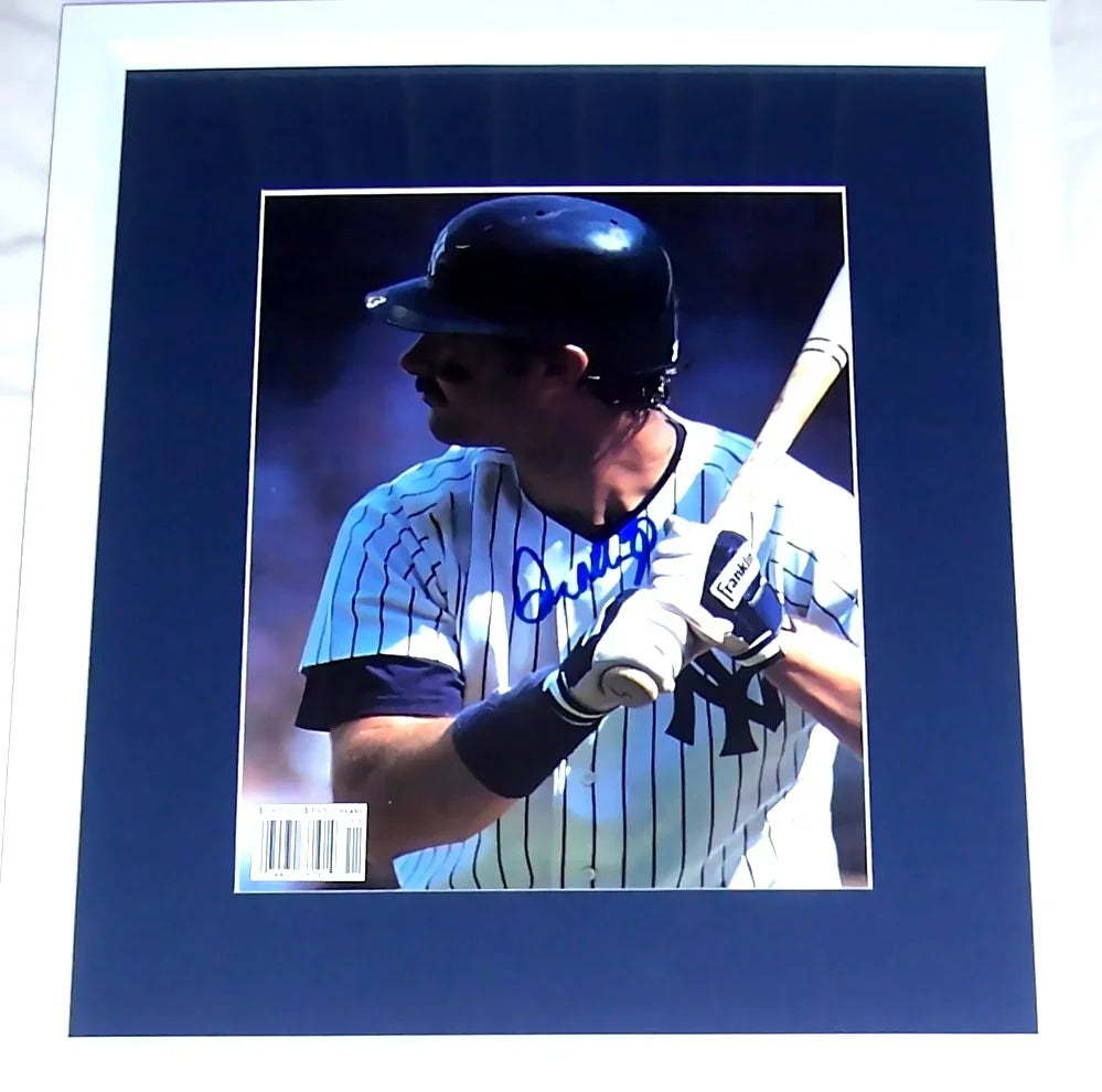 Don Mattingly signed NY Yankees Beckett Baseball photo framed JSA - AutographsForSale.com