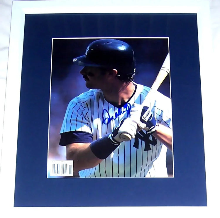 Don Mattingly signed NY Yankees Beckett Baseball photo framed JSA - AutographsForSale.com