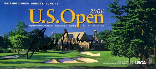 Geoff Ogilvy autographed 2006 US Open Sunday pairings guide - AutographsForSale.com