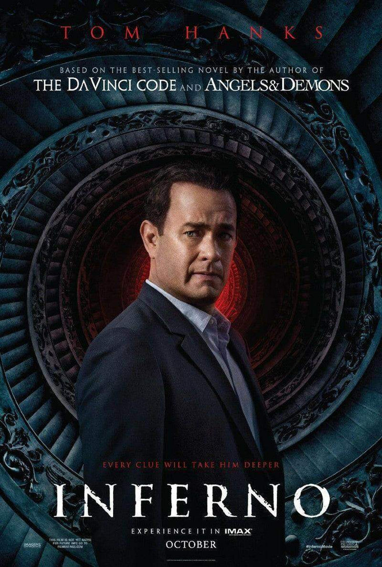 Inferno 2016 mini 11x17 movie poster (Tom Hanks) - AutographsForSale.com