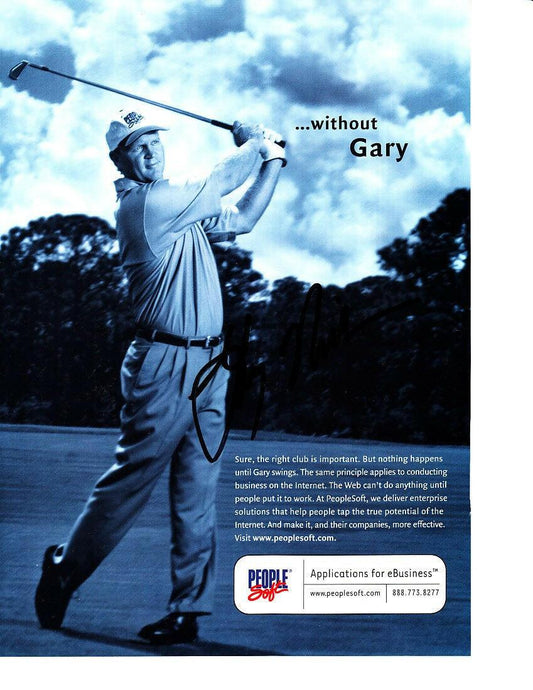 Gary Nicklaus autographed golf magazine full page ad - AutographsForSale.com
