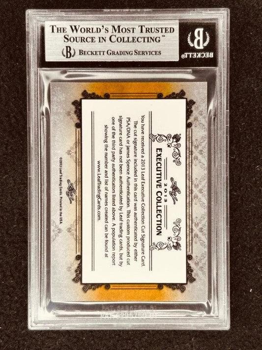 Dale Hawerchuk 2013 Leaf Masterpiece Cut Signature certified autograph card 1/1 JSA Winnipeg Jets - AutographsForSale.com