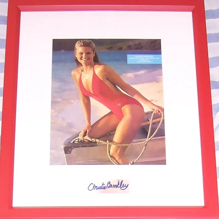 Christie Brinkley autograph framed Sports Illustrated Swimsuit photo JSA - AutographsForSale.com