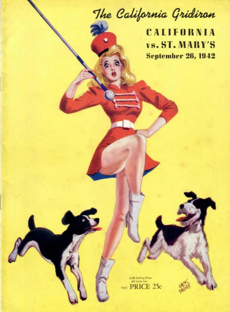 1942 Cal Bears vs St. Mary's college football game program - AutographsForSale.com