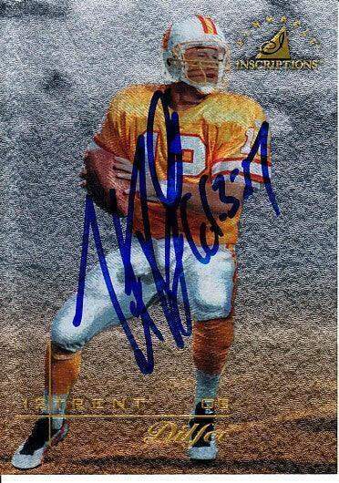 Trent Dilfer autographed Tampa Bay Buccaneers 1997 Pinnacle card - AutographsForSale.com
