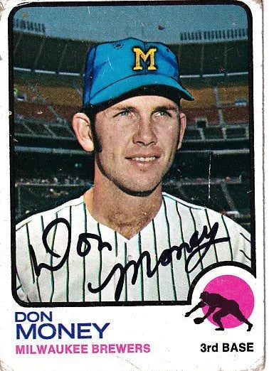 Don Money autographed Milwaukee Brewers 1973 Topps card - AutographsForSale.com