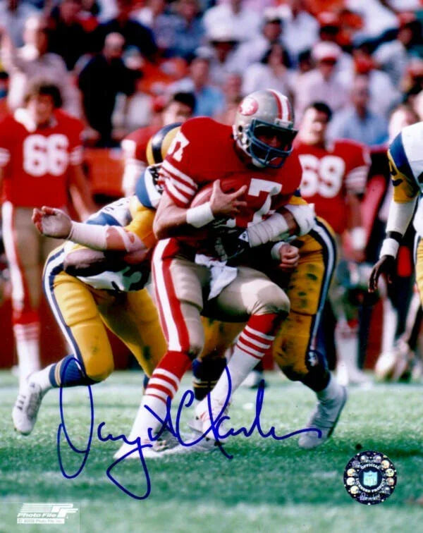 Dwight Clark autographed San Francisco 49ers 8x10 photo - AutographsForSale.com