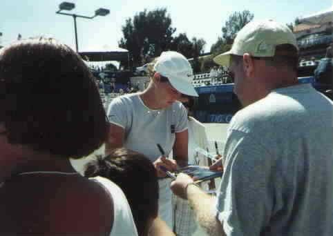 Lindsay Davenport signed 2000 US Olympic Tennis team Real Sports 8x10 magazine photo - AutographsForSale.com