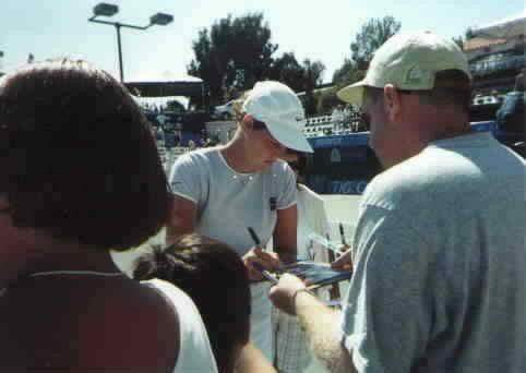 Lindsay Davenport signed 2000 US Olympic Tennis team Real Sports 8x10 magazine photo - AutographsForSale.com