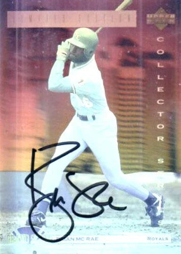 Brian McRae signed KC Royals 1992 Upper Deck Dennys Hologram card - AutographsForSale.com