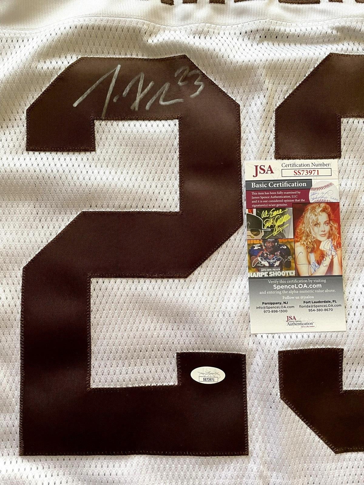 Joe Haden autographed Cleveland Browns Reebok 2010 ROOKIE game model jersey JSA - AutographsForSale.com