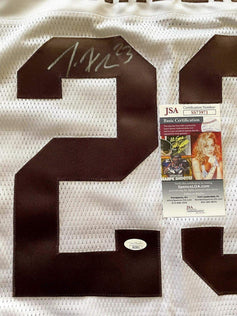 Joe Haden autographed Cleveland Browns Reebok 2010 ROOKIE game model jersey JSA - AutographsForSale.com
