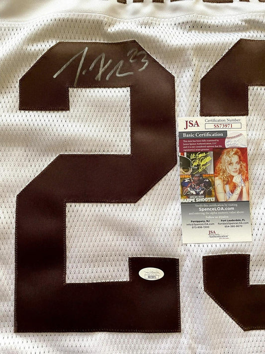 Joe Haden autographed Cleveland Browns Reebok 2010 ROOKIE game model jersey JSA - AutographsForSale.com