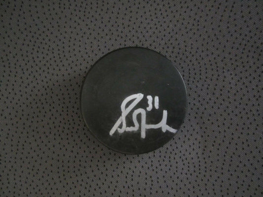 Grant Fuhr autographed hockey puck Edmonton Oilers - AutographsForSale.com