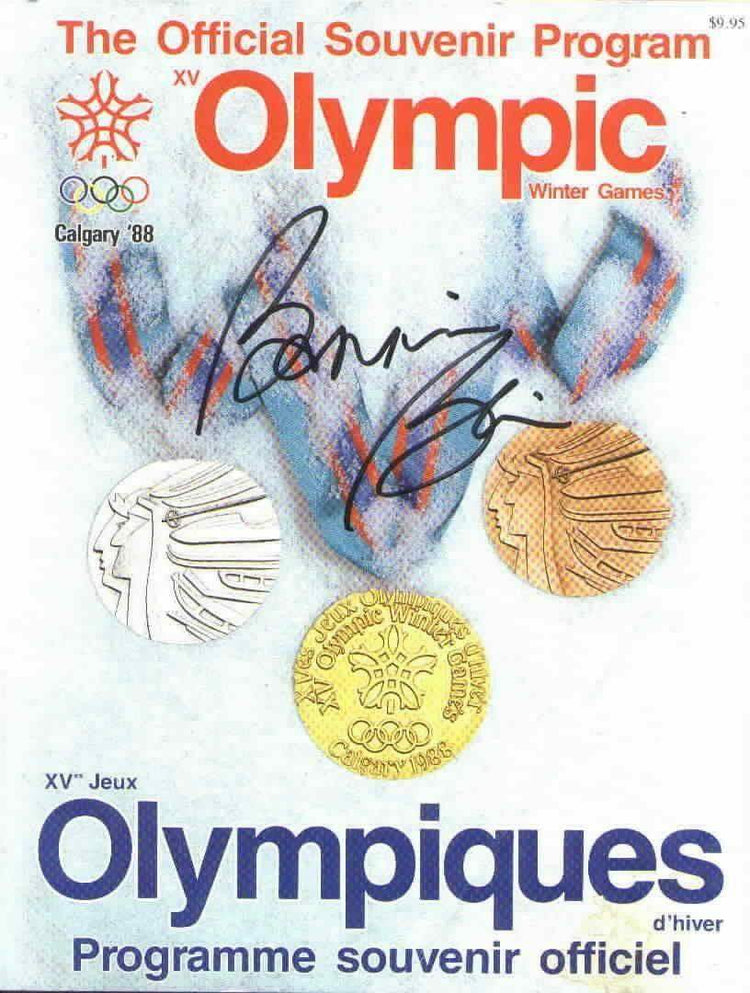 Bonnie Blair signed 1988 Calgary Winter Olympics program - AutographsForSale.com