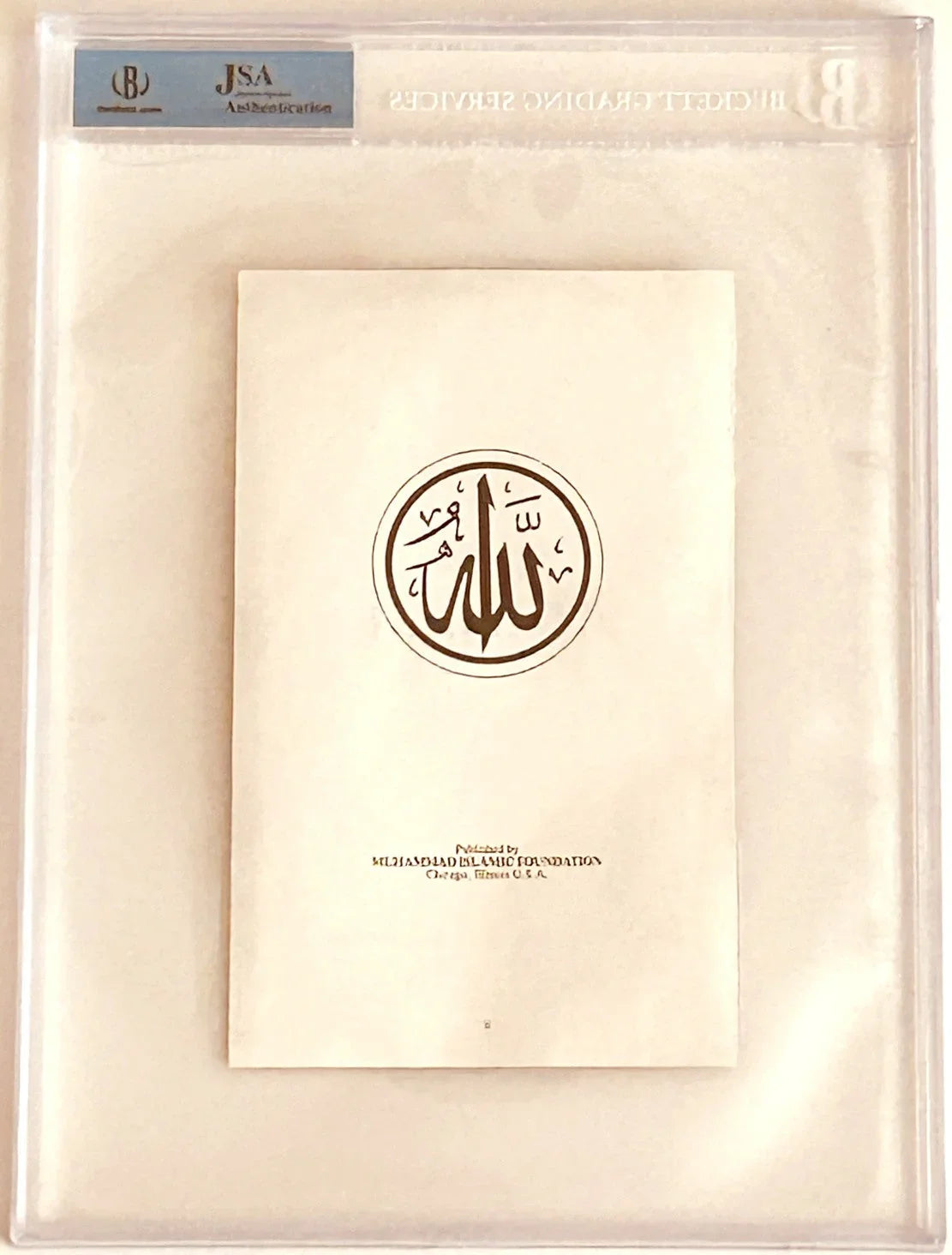 Muhammad Ali Cassius Clay dual signed book page BGS slab JSA LOA - AutographsForSale.com