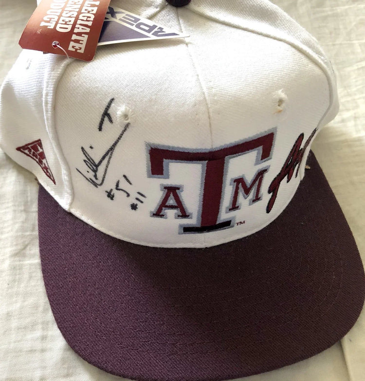 William Thomas autographed Texas A&M Aggies cap or hat - AutographsForSale.com