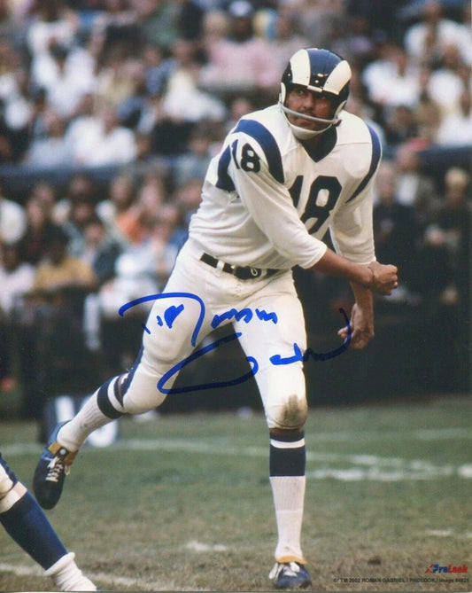 Roman Gabriel autographed Los Angeles Rams 8x10 photo - AutographsForSale.com